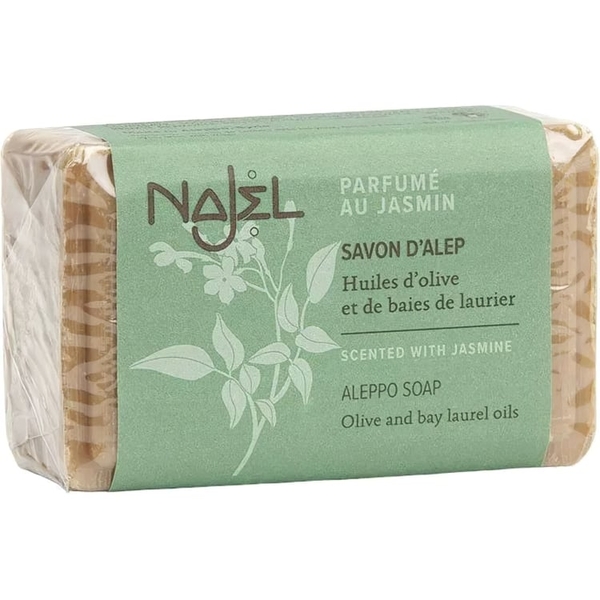 Алеппское мыло Najel Aleppo Soap Scented With Jasmine с жасмином 100 г - Pampik