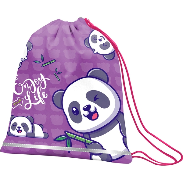Сумка для взуття Smart SB-01 Hi Panda бузкова (559060) - Pampik
