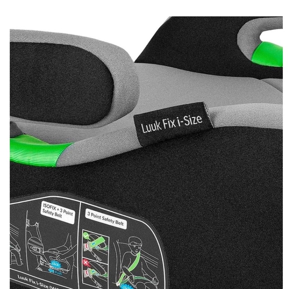 Бустер Lionelo Luuk Fix I-Size Grey Stone, 15-36 кг, серый - Pampik - 7