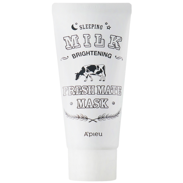 Нічна маска для обличчя A'pieu Fresh Mate Sleeping Milk Brightening Mask з молочними протеїнами 50 мл - Pampik