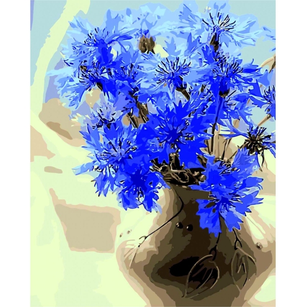 Картина за номерами ZiBi Art Line Небесні волошки 40х50 см (ZB.64123) - Pampik