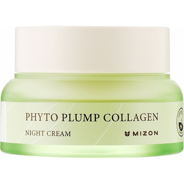 Нічний крем для обличчя Mizon Phyto Plump Collagen Night Cream з фітоколагеном, 50 мл - Pampik