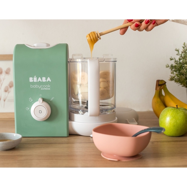 Пароварка-блендер Beaba Babycook Express, оливкова (916301) - Pampik - 16