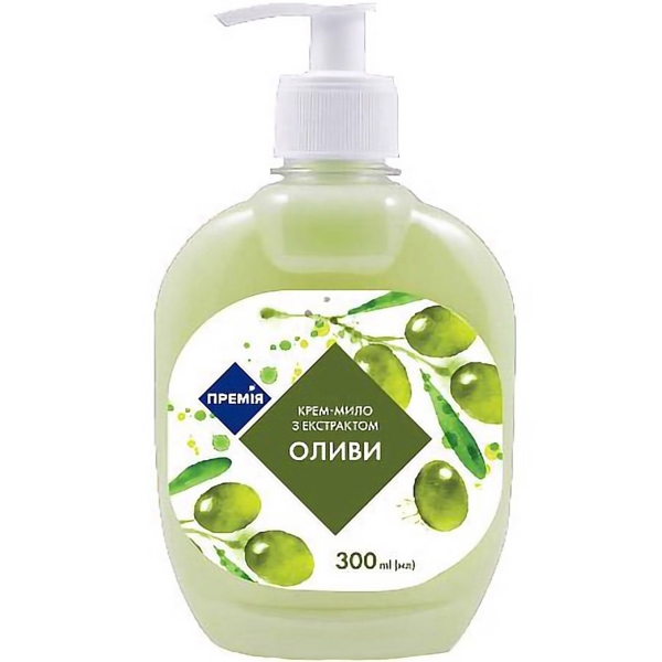 Крем-мило Премія з екстрактом оливок 300 мл - Pampik