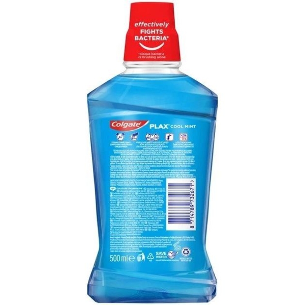 Ополіскувач для ротової порожнини Colgate Plax Освіжаюча М'ята, 500 мл - Pampik - 2