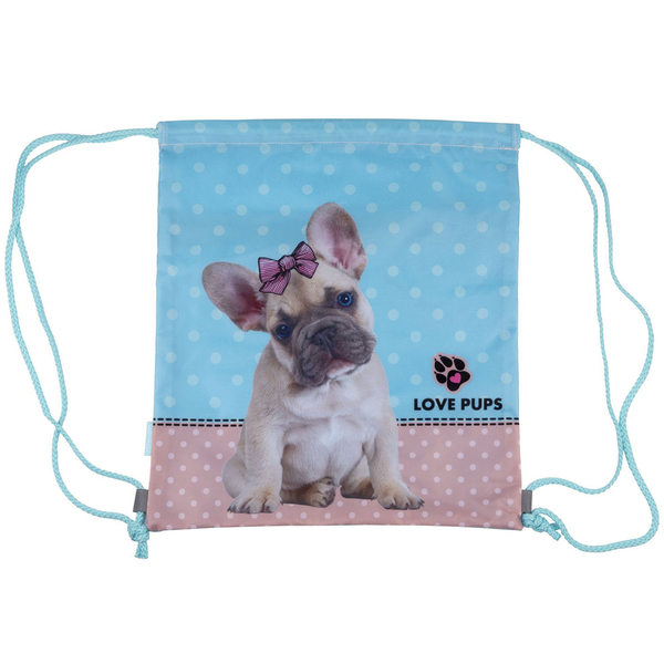 Сумка для обуви 1 Вересня SB-10 Dolly Dog голубая (533486) - Pampik