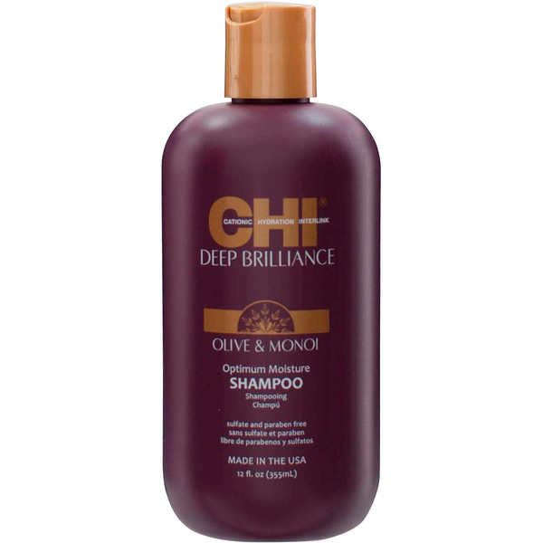 Кондиціонер CHI Deep Brilliance Olive&Monoi Optimum Moisture для пошкодженого волосся, 355 мл - Pampik