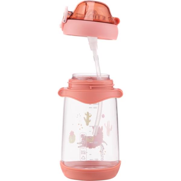 Бутылка для воды Ardesto Llama, детская, 500 мл, розовая (AR2250PL) - Pampik - 3