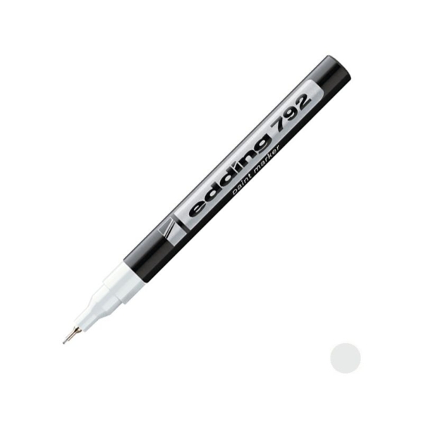 Маркер для декоративних робіт Edding Paint, тонкий, 0.8 мм, білий (e-792/11) - Pampik - 2