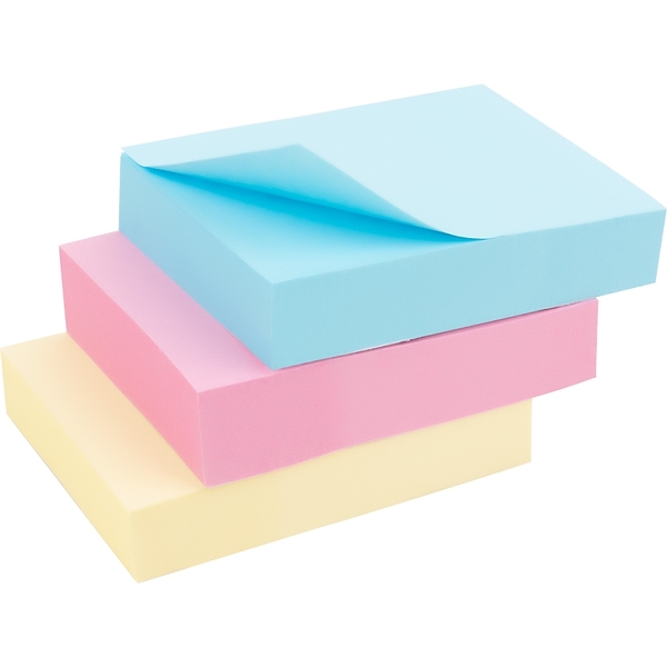 Блок бумаги с клейким слоем Axent Delta 50x40 мм 3 блока по 100 листов ассорти (D3311) - Pampik