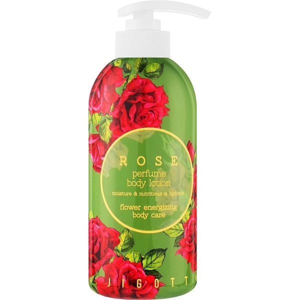 Лосьйон для тіла Jigott Троянда Rose Perfume Body Lotion 500 мл (282102) - Pampik