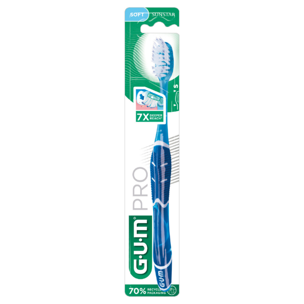 Зубна щітка GUM Pro Compact Soft, м'яка, в асортименті - Pampik - 3