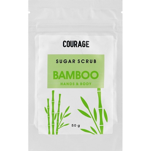Сахарный скраб для рук и тела Courage Sugar Scrub Mini Bamboo 50 г - Pampik