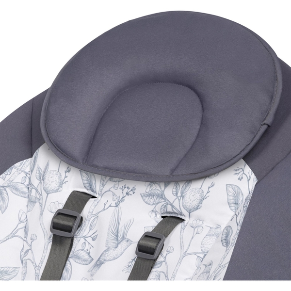 Шезлонг-гойдалка Lionelo Ralf Grey White з ігровою дугою, сіро-білий - Pampik - 5