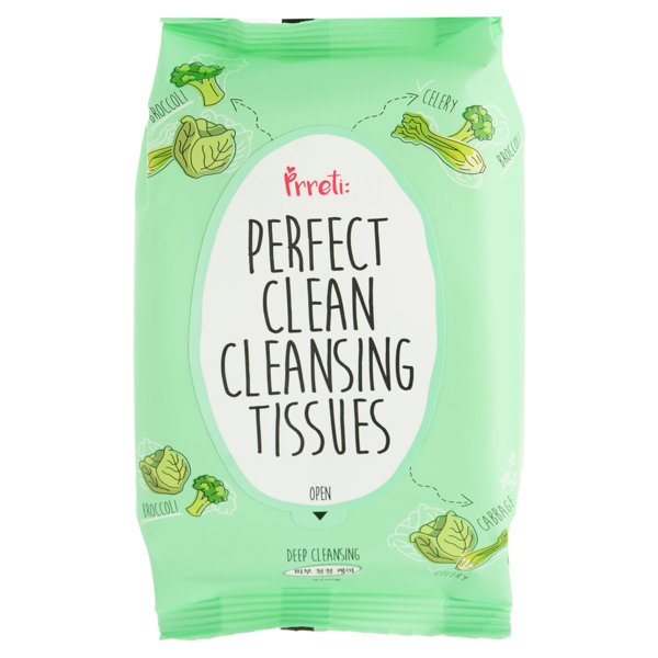 Вологі серветки для обличчя Prreti, очищають, 30 шт. - Pampik