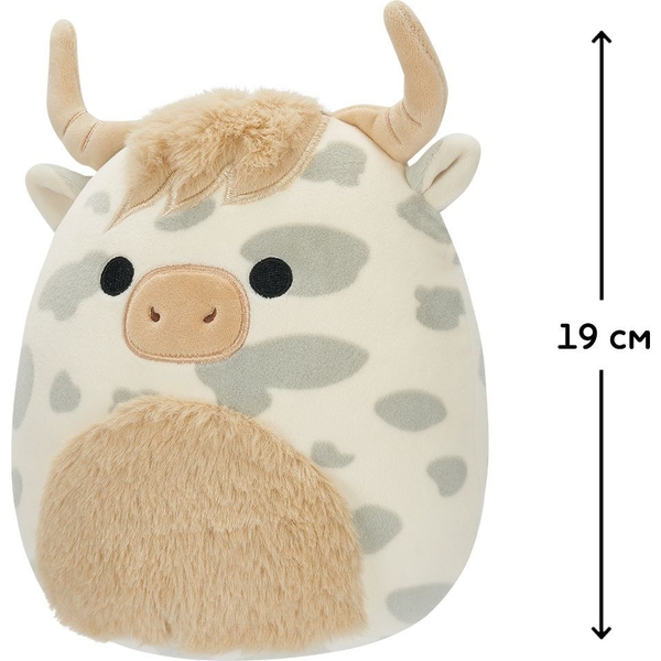 Мягкая игрушка Squishmallows Коровка Борса, 19 см (SQCR04117) - Pampik - 4