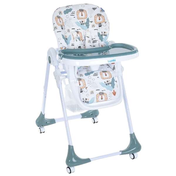 Стульчик для кормления Bambi M 3233 Lion King Teal (25987) - Pampik