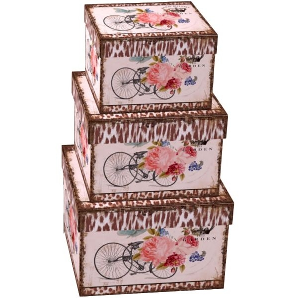 Набір подарункових коробок UFO Bike 3 шт. (2269-SY517 Набір 3 шт BIKE прям.) - Pampik