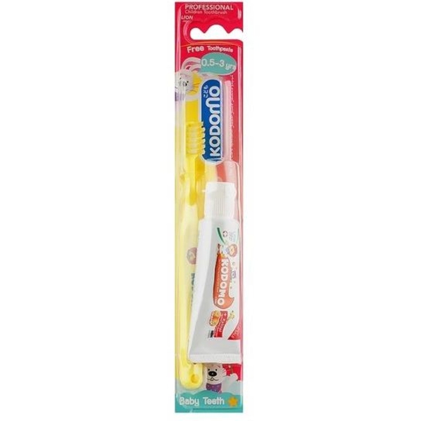 Дитячий набір Kodomo Dental Kids Set для догляду за зубами, 0,5 - 3 роки,15 г - Pampik