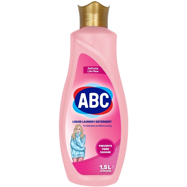 Рідкий пральний засіб ABC для делікатного прання, 1,5 л - Pampik