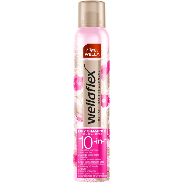 Сухой шампунь Wellaflex Sensual Rose, 180 мл - Pampik