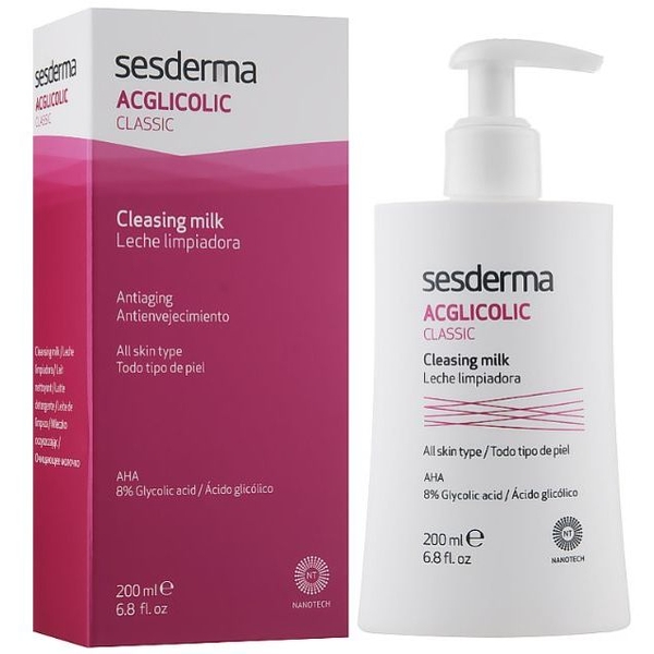 Очищаюче молочко Sesderma Acglicolic Classic, 200 мл - Pampik - 2