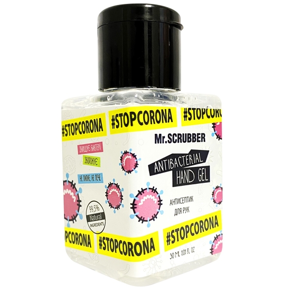 Антисептик для рук Mr.Scrubber Stop Corona, 30 мл - Pampik