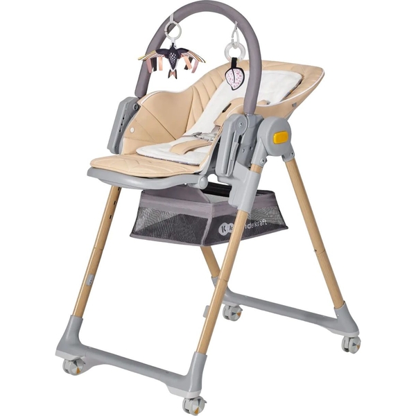 Стільчик для годування Kinderkraft Lastree Beige Wood бежевий (00-00304465) - Pampik - 2