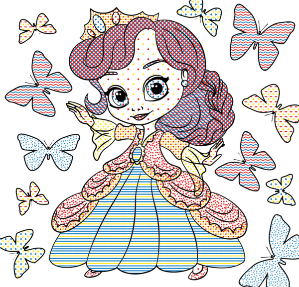 Водная раскраска Кристал Бук Принцессы на балу, 8 страниц (F00026490) - Pampik - 2