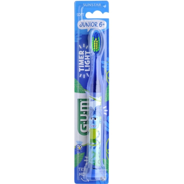 Зубна щітка GUM Junior Monster Light-Up, м'яка - Pampik