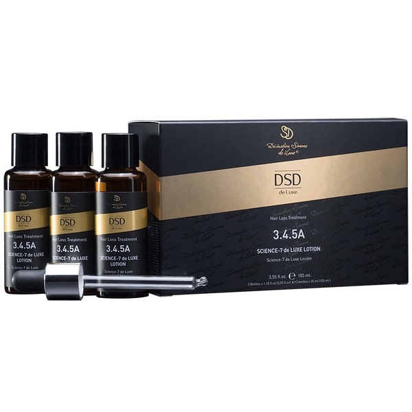 Лосьйон DSD de Luxe 3.4.5.А Science-7 De Luxe Lotion для лікування випадіння волосся та алопеції, 105 мл (3 шт. по 35 мл) - Pampik