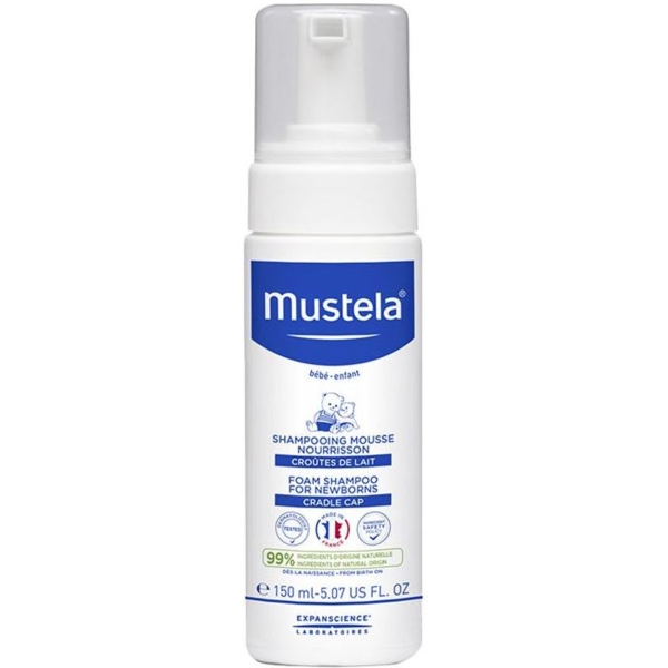 Пенка-шампунь для новорожденных Mustela BeBe Foam Shampoo For Newborns 150 мл - Pampik