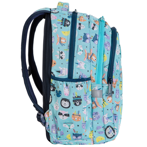 Рюкзак CoolPack Joy S Indian Zoo, 21 л, 39х28х17 см, S, блакитний (E48547) - Pampik - 3