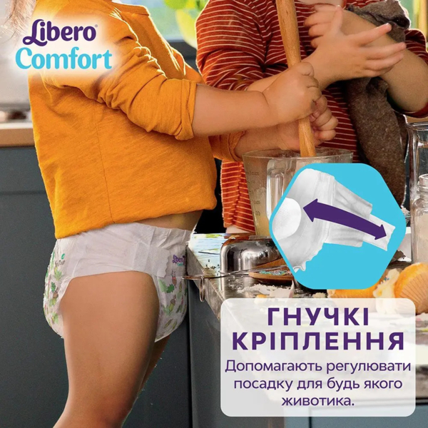 Подгузники на липучках Libero Comfort 4 (7-11 кг), 80 шт. - Pampik - 5