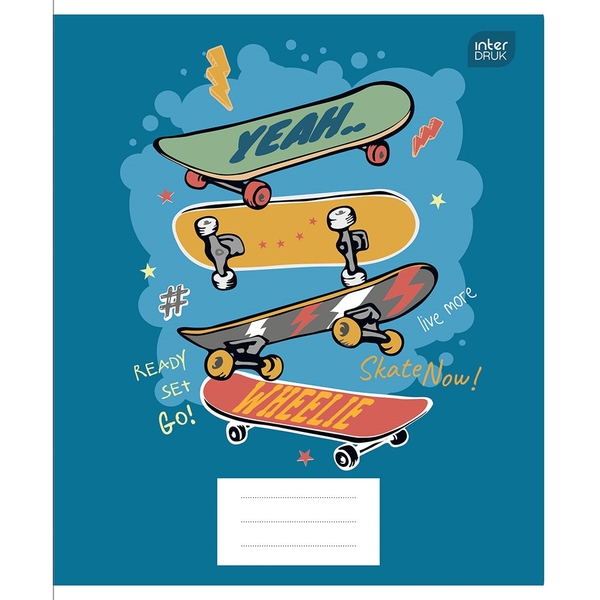 Набір учнівських зошитів Interdruk Premium Mix 3, клітинка, А5+, 12 аркушів, 4 шт. (339416-4) - Pampik