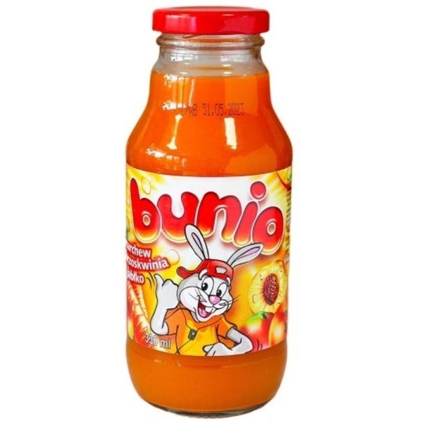 Сок Korkus морква-персик-яблоко, 330 мл - Pampik