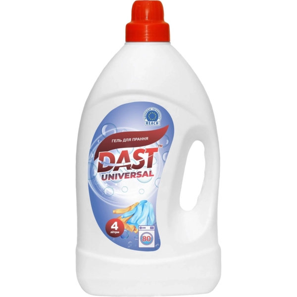 Гель для прання Dast Universal, 4 л - Pampik