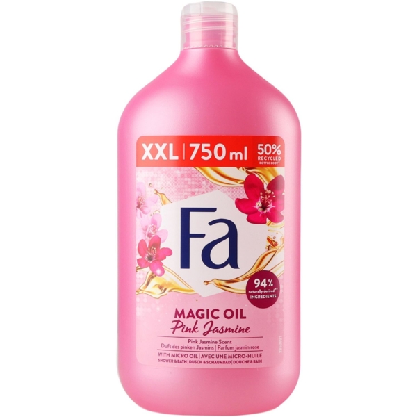 Гель для душу Fa Magic Oil Рожевий жасмин, 750 мл - Pampik