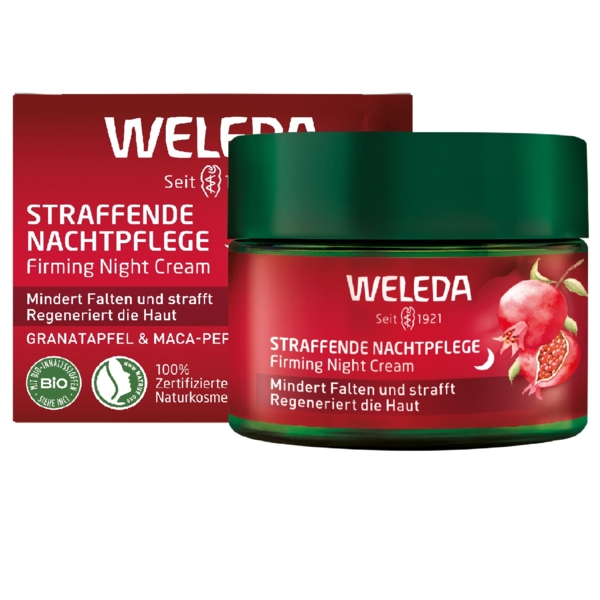 Крем-ліфтінг нічний Weleda Гранат та пептиди Макі перуанської, 40 мл - Pampik
