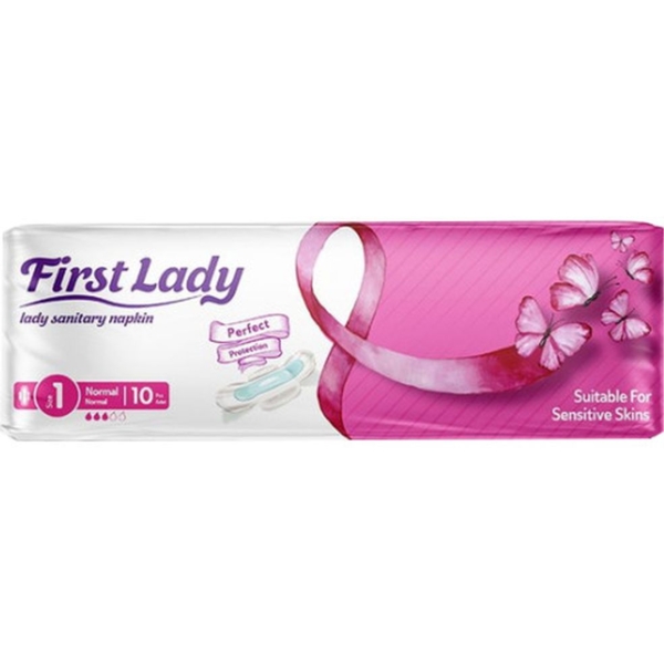 Прокладки гігієнічні First Lady Classic Normal 1 із крильцями, 10 шт. - Pampik
