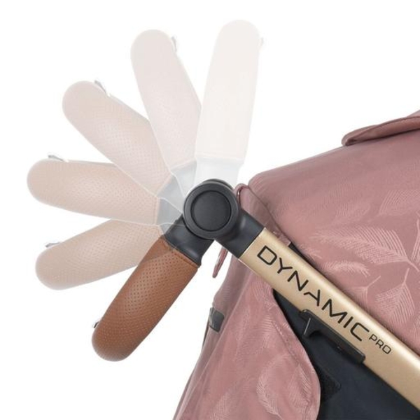Прогулянкова коляска El Camino Dynamic Pro Me 1053G Special Pink, рожева з чорним (25486) - Pampik - 8