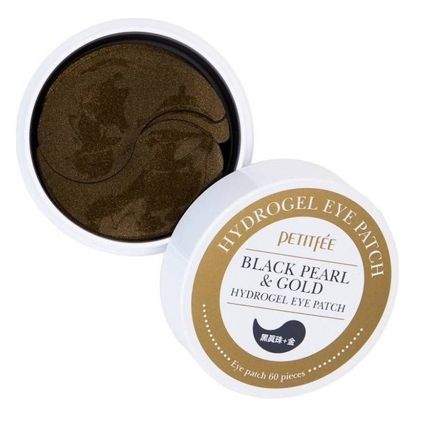 Гідрогелеві патчі для очей Petitfee Перли/Золото Black Pearl&Gold Hydrogel Eye Patch, 60 шт. - Pampik