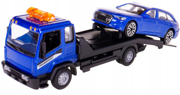 Игровой набор Bburago Эвакуатор с автомоделью Audi A6 Avant, синий (18-31418) - Pampik - 2