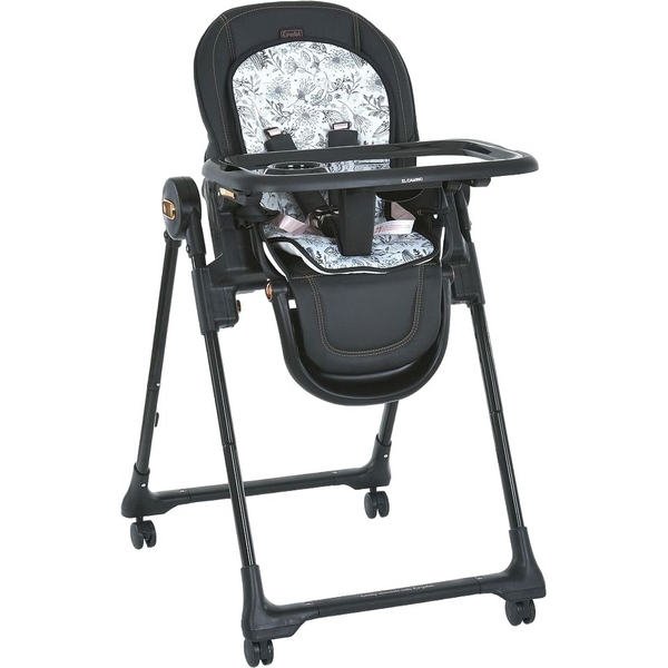 Стільчик для годування El Camino ME 1037-B Crystal Black Gold, чорний (25944) - Pampik