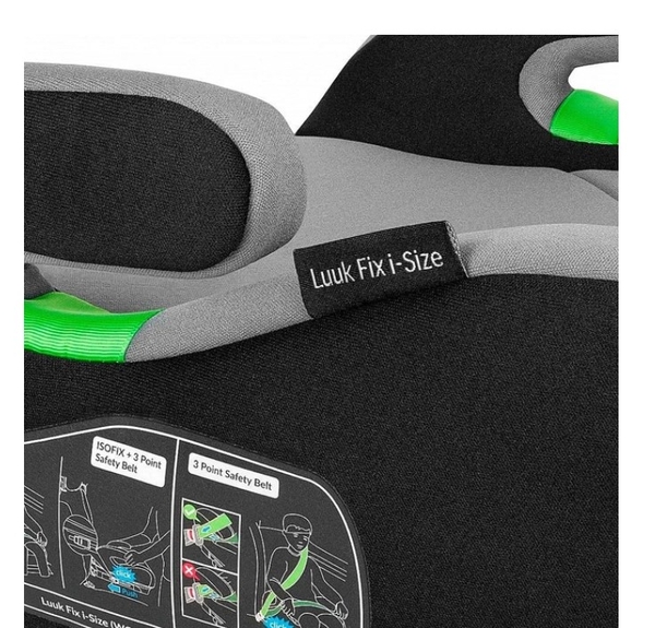 Автокресло-бустер Lionelo Luuk Fix I-Size Black Carbon - Pampik - 7