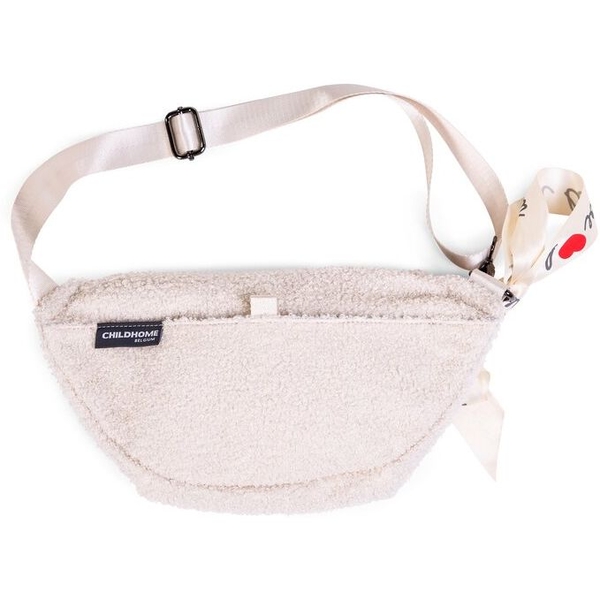 Сумка через плечо Childhome Banana bag Teddy White (CWBANATW) - Pampik - 3