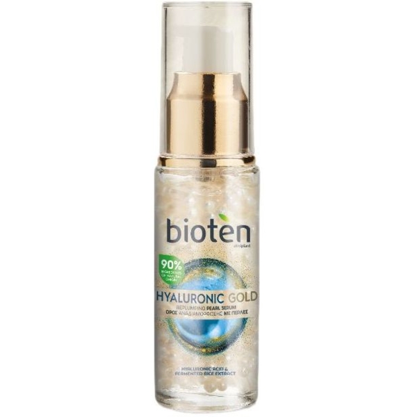 Сыворотка для лица Bioten Hyaluronic Gold Replumping Pearl Serum 30 мл - Pampik