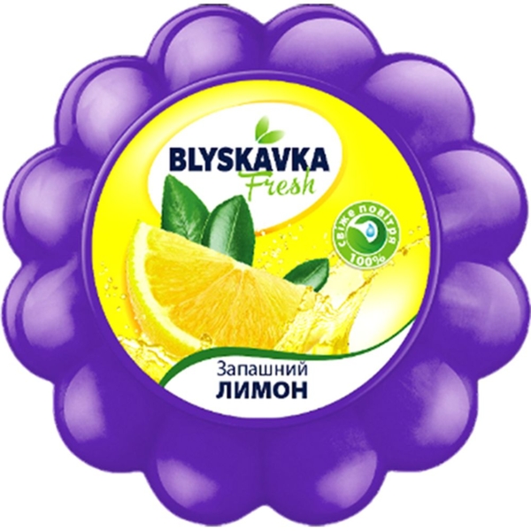Гелевый освежитель Blyskavka Fresh Ароматный лимон 1 шт. - Pampik