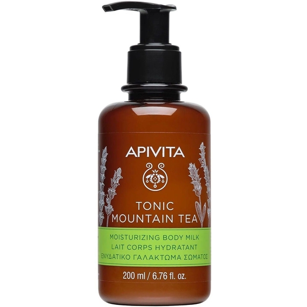 Молочко для тела Apivita Tonic Mountain Tea Увлажняющее, с горным чаем, 200 мл - Pampik