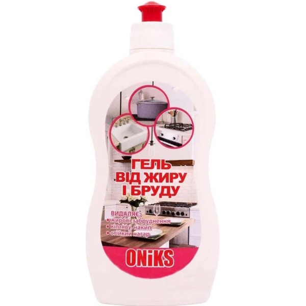 Гель для видалення забруднень, жиру, кіптяви та нагару Oniks, 500 мл - Pampik